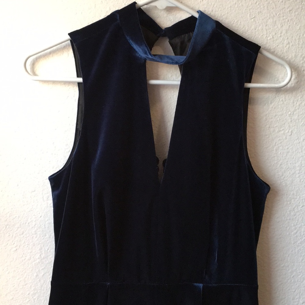 Topshop Velvet Romper - Picture 3 of 8